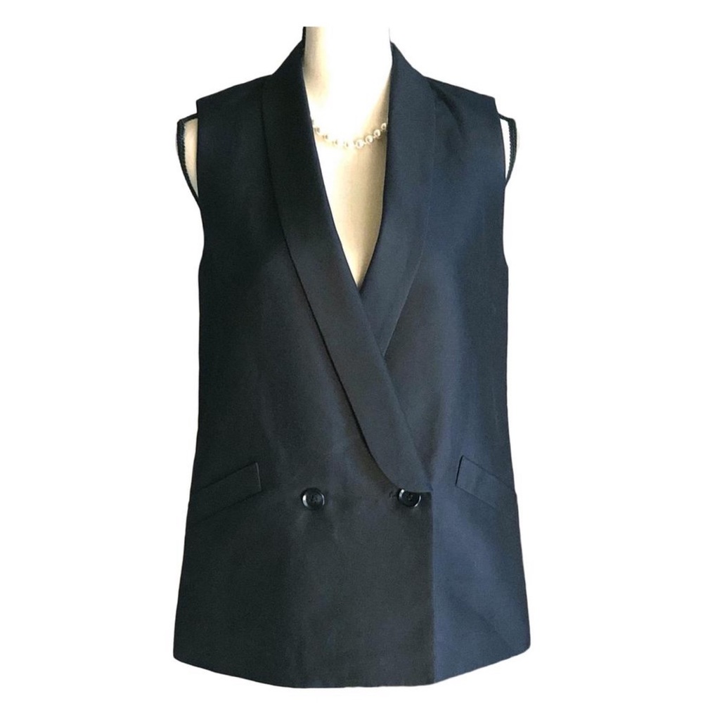 BCBG Tuxedo Vest Oversized XS NWT